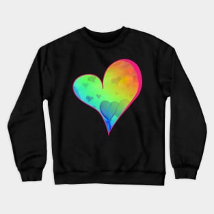 Rainbow Heart Crewneck Sweatshirt